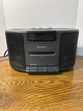 Sony Dream Machine ICF-CS650 AM/FM Radio Cassette Tape Player Alarm Clock TESTED
