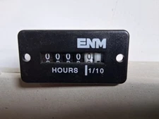 ENMCO Hour Meter.  Part No. T14BH517BC , 8-32V DC New Old Stock