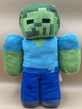 Minecraft Creeper Zombie Plush 12” Mojang Microsoft Toy 