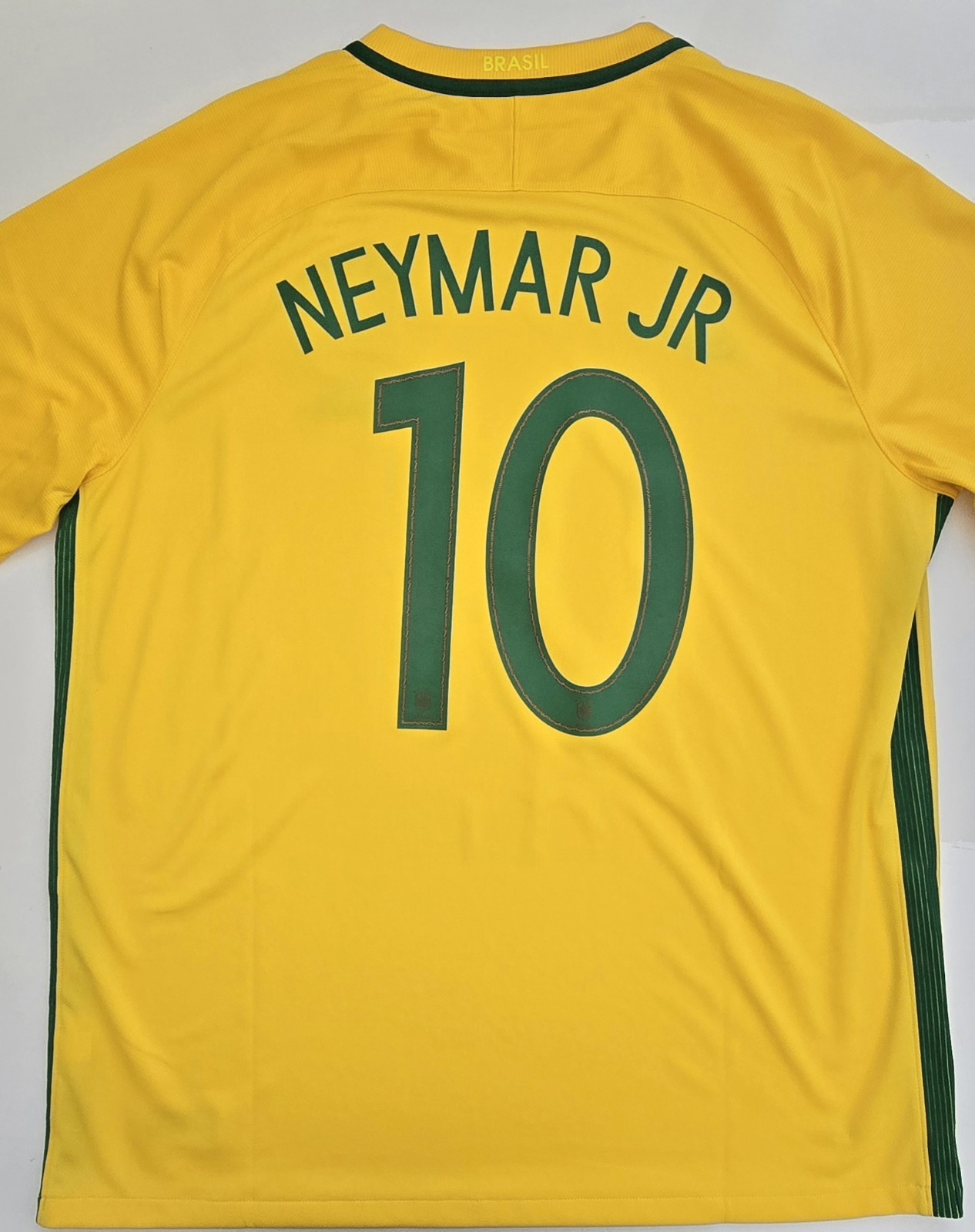 2016/17 Nike Brazil CFB #10 Neymar Jr World Cup Soccer Jersey 724597-703 Size XL