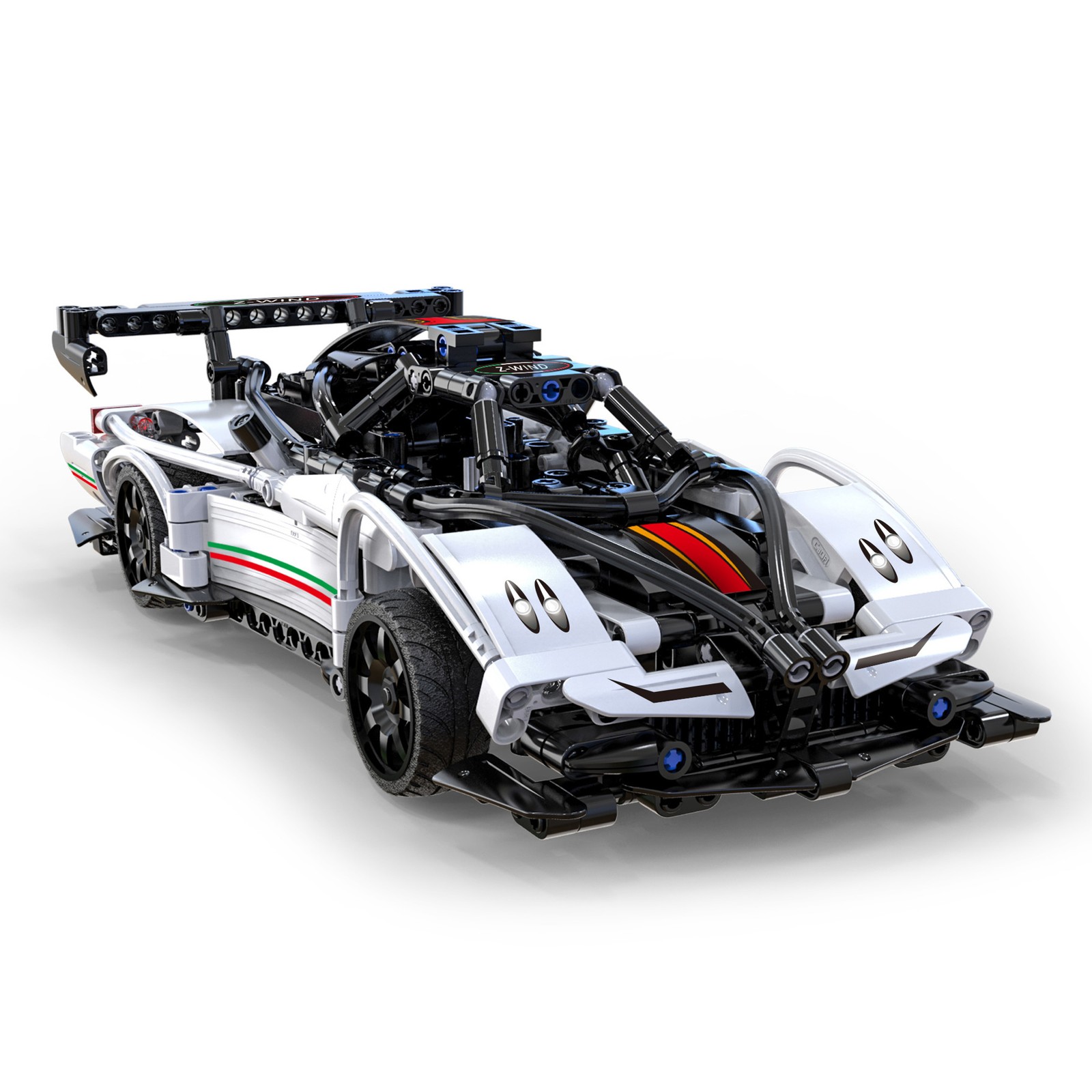CaDA RC Z-Wind Super Car - 457 Piece Brick Build Model Kit