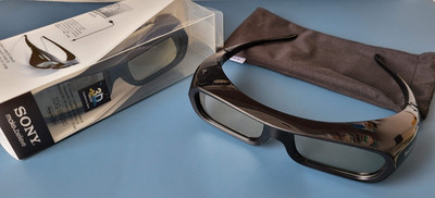 2x Sony TDG BR250 3D Brille Active Shutter Schwarz 1 Neu, 1 Wenig Gebraucht  OVP