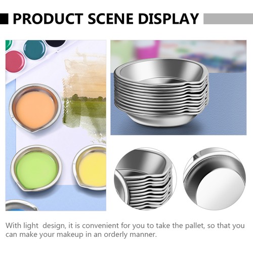24PCS paint Dish Paint Dish Sauce Bowl Set Stainless Steel Paint - Picture 11 of 12