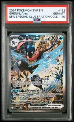 PSA 10 GRENINJA EX Scarlet & Violet Shrouded Fable 132 Pokemon