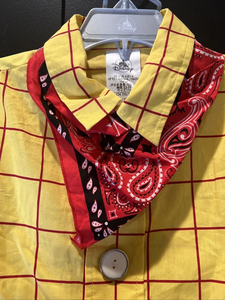 Talla 4 Disney Store Toy Story Vaquero Woody Halloween Disfraz Camisa Chaleco Pantalones Foto 3 de 4