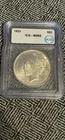 1923 Peace Silver Dollar ICG Certified MS62 Beautiful Coin