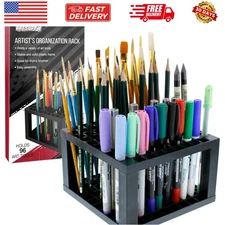 96 Slot Marker Organizer & Paint Brush Holder – Marker Storage, Pens, Brushes...