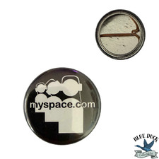 Vintage Early 2000's MySpace Promotional Button - 1"