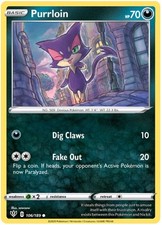 Purrloin - 106/189 - Common (Hp) Darkness Ablaze - Darkness Pokémon