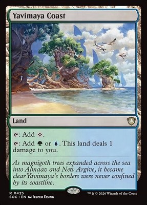 *MtG: 2x YAVIMAYA COAST - Commander Secrets of Strixhaven Rare - magicman*