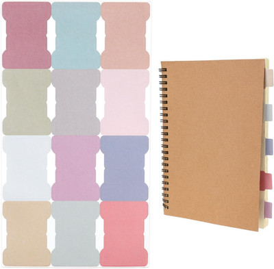 240pcs Sticky Index Tabs Writable Page Markers in 12 Colors for Notes and Books