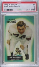 1955 Bowman Mike McCormack #2 PSA 5 HOF 0f8
