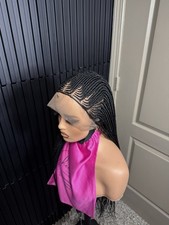 Knotless braids C Curve Cornrow Braids Wig mix  Braided For Black Women