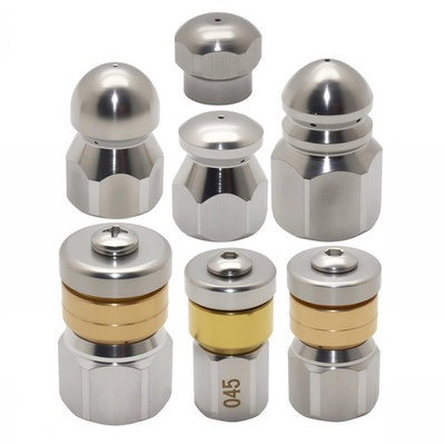 #ad 7 Pcs 5000 PSI Pressure Washer Sewer Jetter Kit Jetter Heads with Rotating Bu... $46.25