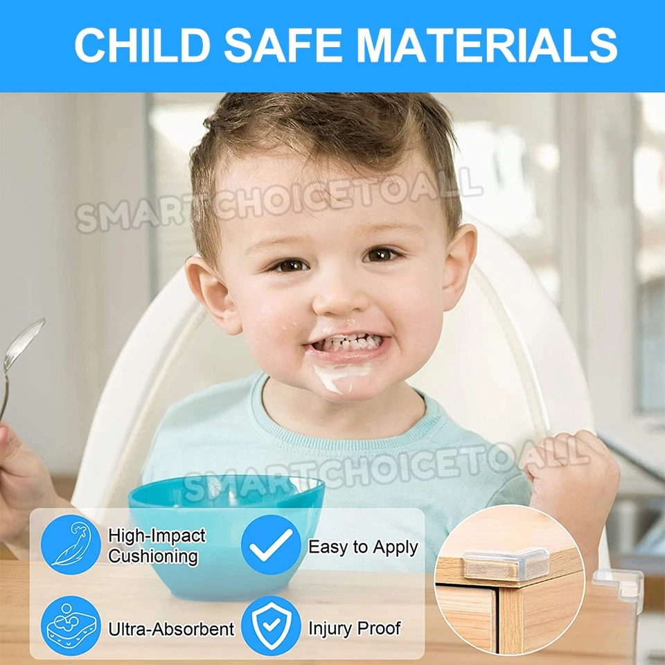 Desk Edge Soft Protectors Table Corner Cushion Baby Child Safety Guard Clear AU - image 4 of 4