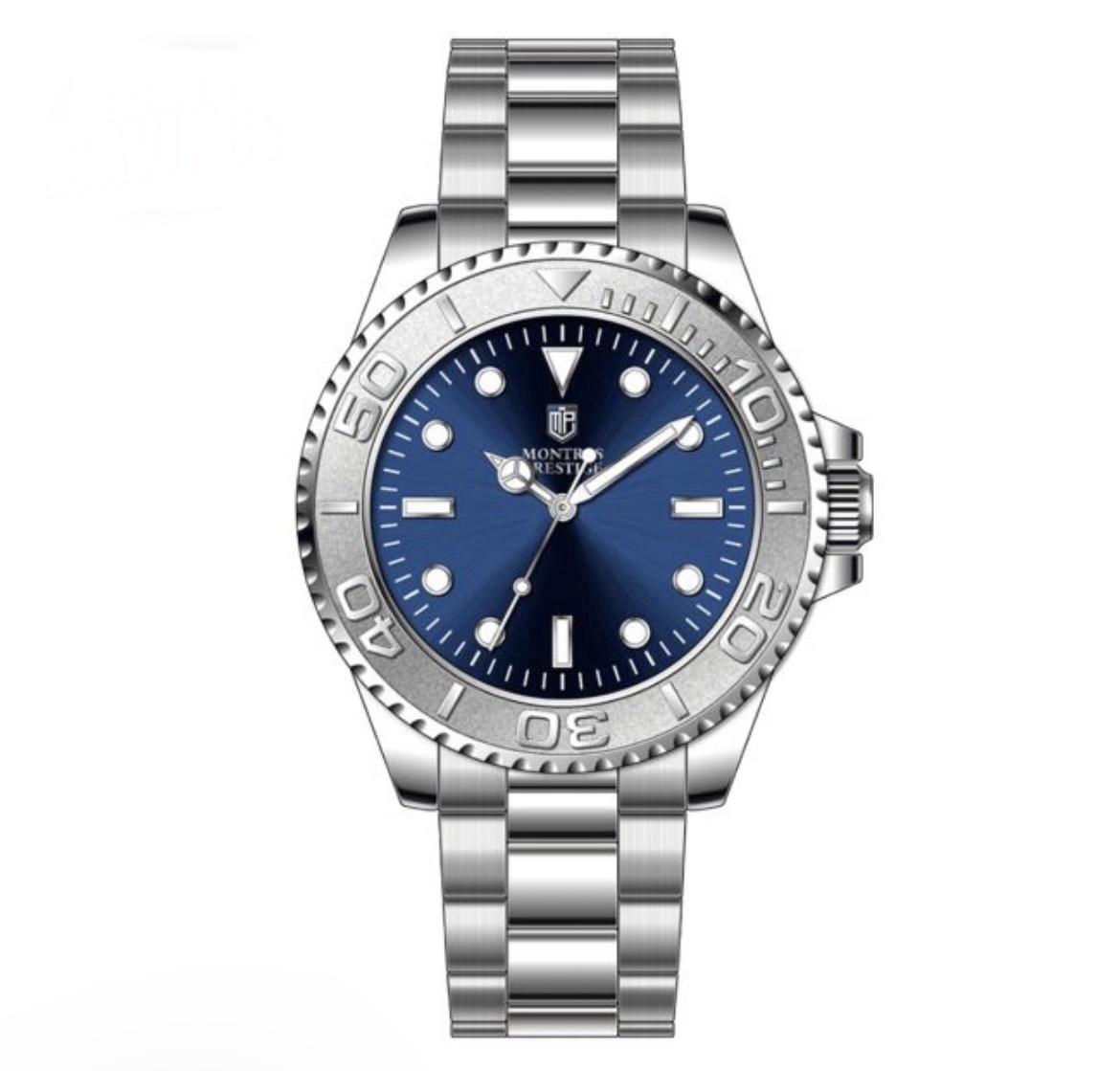 Montres Prestige X Invicta Watch 43mm Steel Blue Dial (MPW-0268