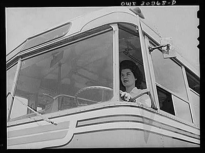 Photo:Texas. Miss Helen McCabe, Untitled photo, : Beaumont, a bus driver