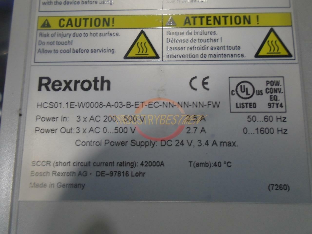 ONE USED HCS01.1E-W0008-A-03-B-ET-EC-NNN-NN-NN-FW Servo Drive *yt