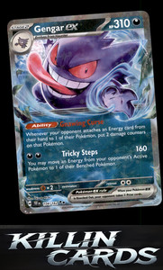 Gengar ex - 104/162 104/162 Pokemon Double Rare SV05: Temporal Forces Card NM