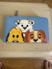 Cartera Loungefly Parques Disney Azul Claro Plutón 101 Dálmatas Dama y Vagabundo*