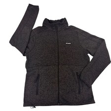 Columbia Women's Sweater Weather Full-Zip Fleece Jacket in Black Size Medium