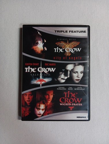 The Crow: City Of Angels Salvation Wicked Prayer Triple Feature DVD Horror - Picture 1 of 3