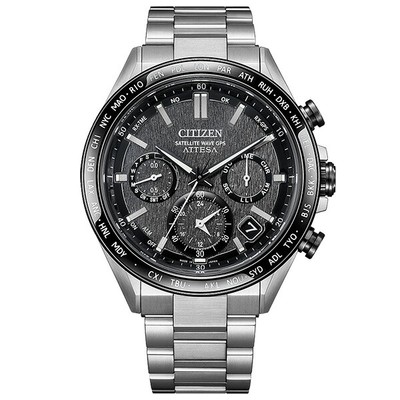 Unused CITIZEN ATTESA CC4058-67X Black ACT Line Eco-Drive GPS Men's Watch in Box
