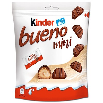 (24,72 /1kg) Ferrero Kinder Bueno Mini, Schokolade, 108g Beutel