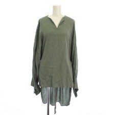 【Tops】ADORE Women's Light Cupro Blouse Pullover Long Sleeve Skipper Top