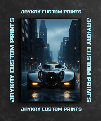Batman Batmobile DC Universe DCU Poster Print - No Frame