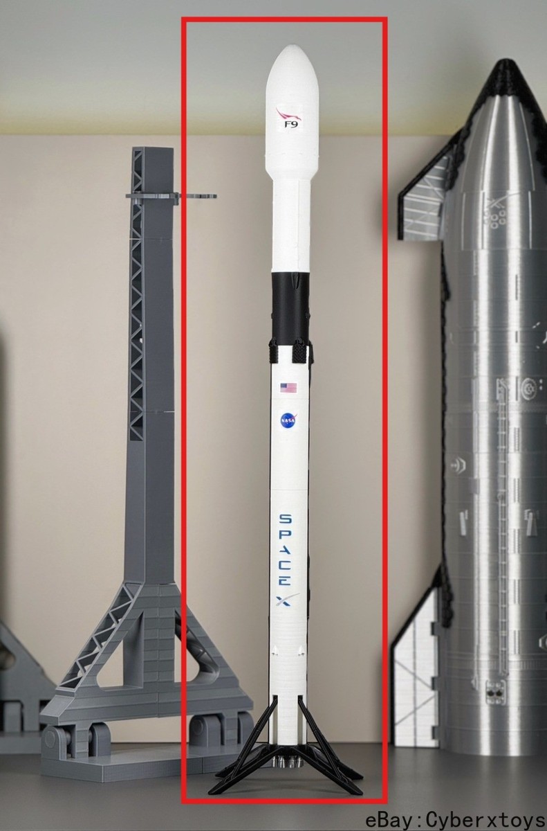 1:144 NASA SpaceX Falcon Heavy F9 Strong back Rocket Model Set