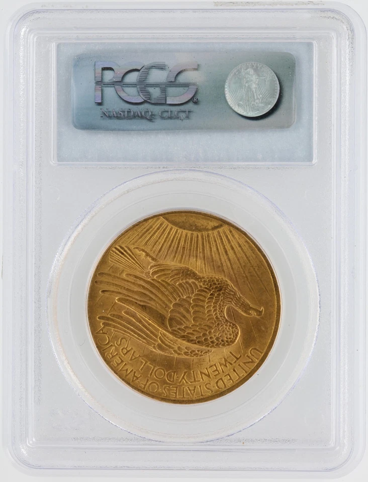 Moneda de oro acuñada Philadelphia 1907 Liberty Head doble águila graduación profesional MS63 $20 Foto 3 de 4