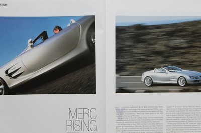 Original CAR 2000 extracted mag article MERCEDES-BENZ SLR supercharged V8 engine