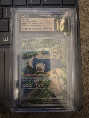 2023 Snorlax 051 Black Star Promo CGC 10 Pristine 151 Elite Trainer Box SVP EN