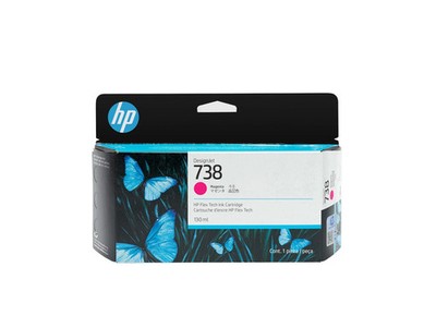 New Genuine HP 738 Magenta Ink 130ml   498N6A  FEB-MAR 2027
