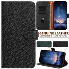 For Samsung Galaxy A18 A17 A16 A15 A14 A13 5G4G Genuine Leather Flip Wallet Case