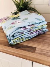 Curtains duck egg blue by Julian Charles Pure Cotton width 63" each by 71" drop