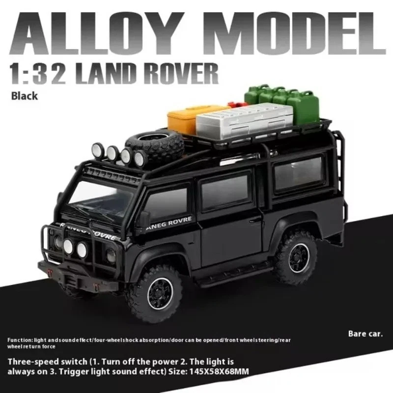 1:32 Land Range Rover Defender Van Alloy Camping Car Model Diecasts Metal Toy - Image 4 of 4