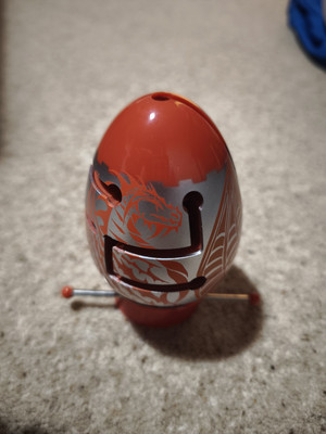 Smart Egg Labyrinth Puzzle Rotes Drachenei 3D Labyrinth Level Schwierig (unbenutzt)