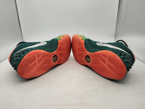 Nike-Kyrie 1 Flytrap-Verde Esmeralda/Naranja-Zapatos-705277-313-Hombre Talla 9-RARO-BONITO - Imagen 10 de 14