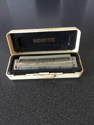 Vintage M. Hohner Marine Band Mundharmonika Nr. 1896 - Schlüssel von A, Originalkarton