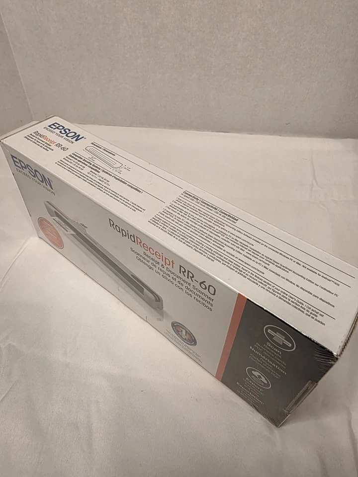 Epson RapidReceipt RR-60 Mobil Receipt and Color Document Scanner Brand New - Image 4 of 4