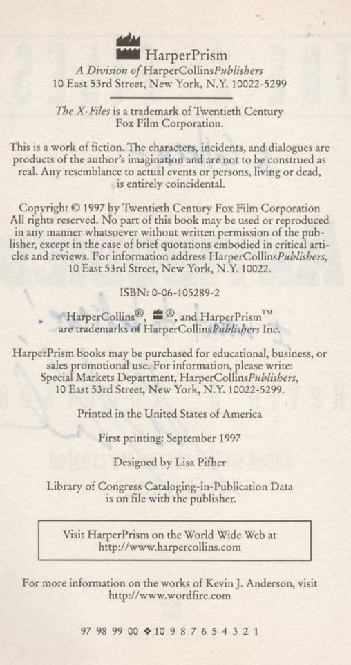 X-Files-Signed by Kevin J Anderson, Dean Hagwood, Bruce Harwood, Richard Hadley Foto 4 de 4