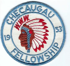 BOY SCOUT OA  7 OWASIPPE CHECAUGAU CHPTR ER1953  4" PP  CHICAGO A.C.  ILL