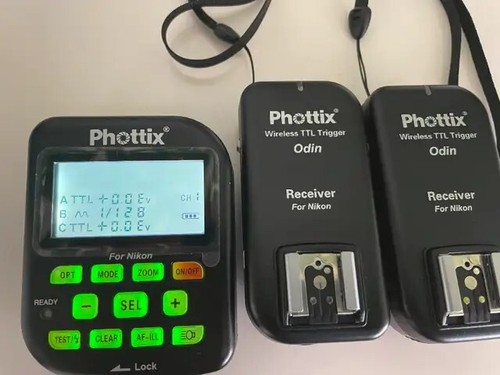 Phottix Odin TTL Flash Trigger for Nikon (1 TX +2 RX)