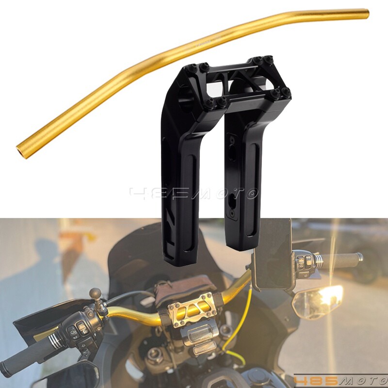 Club Style 1" Pullback Handlebar Riser For Harley Softail Sportster Touring Dyna