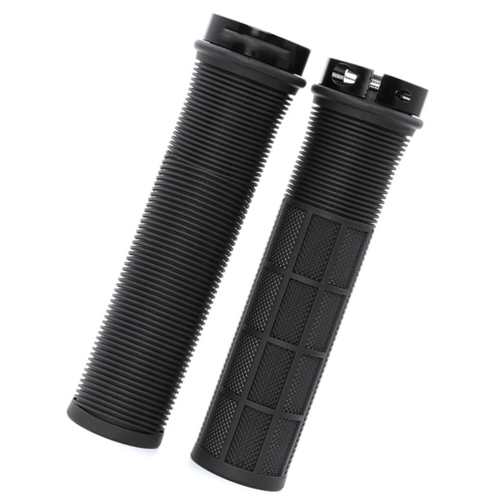 Durable Rubber Bike Handlebar Grips for Kids and Adults Cycling  
