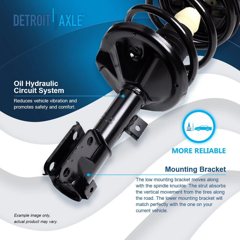 Kit de suspensión de puntales delanteros traseros de 16 piezas para Mitsubishi Eclipse 2001 2002 2003 Foto 3 de 4