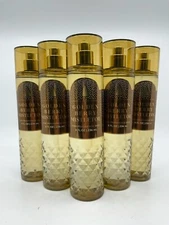 Bath And Body Works (5 Pack) GOLDEN BERRY MISTLETOE Fine Fragrance Mist 8oz New!
