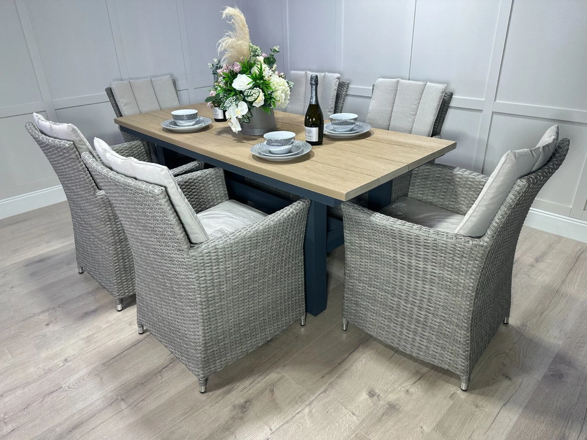 Composite outdoor dining table set deals